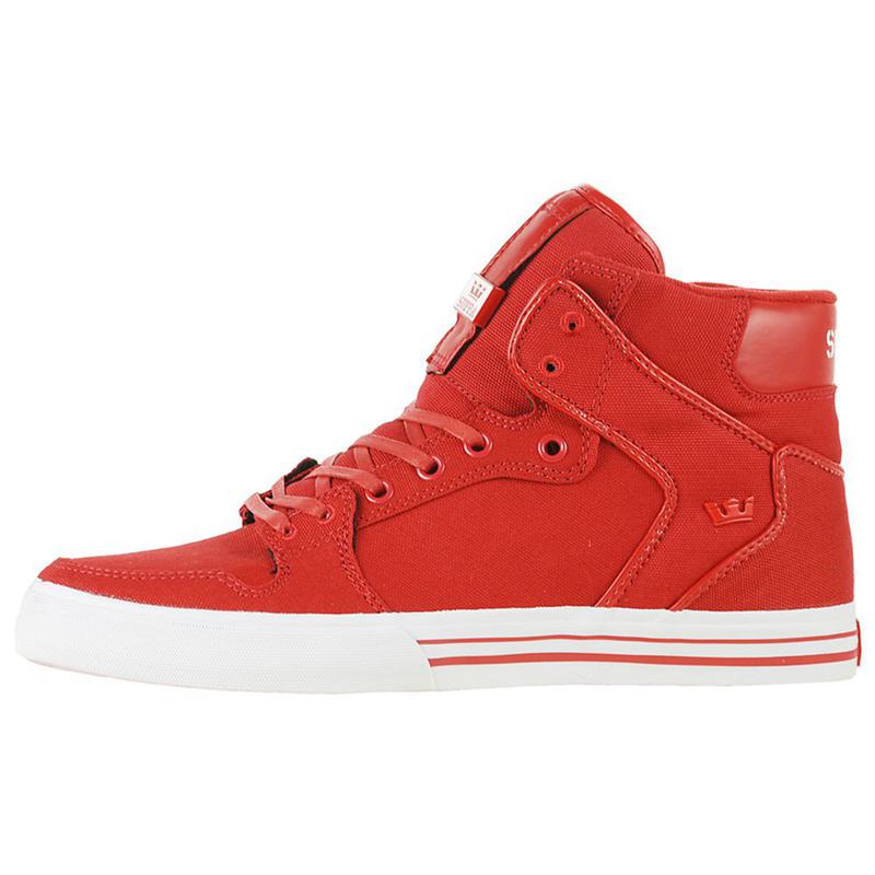 Supra VAIDER Sneaker High Damen Rot Sale QCJAR0481